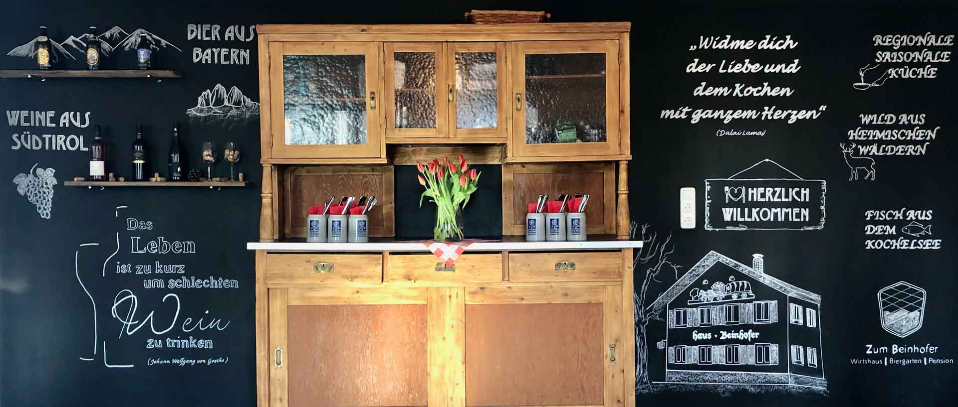 Zum Beinhofer Murnau - Wirtshaus Biergarten Pension in Murnau am Staffelsee